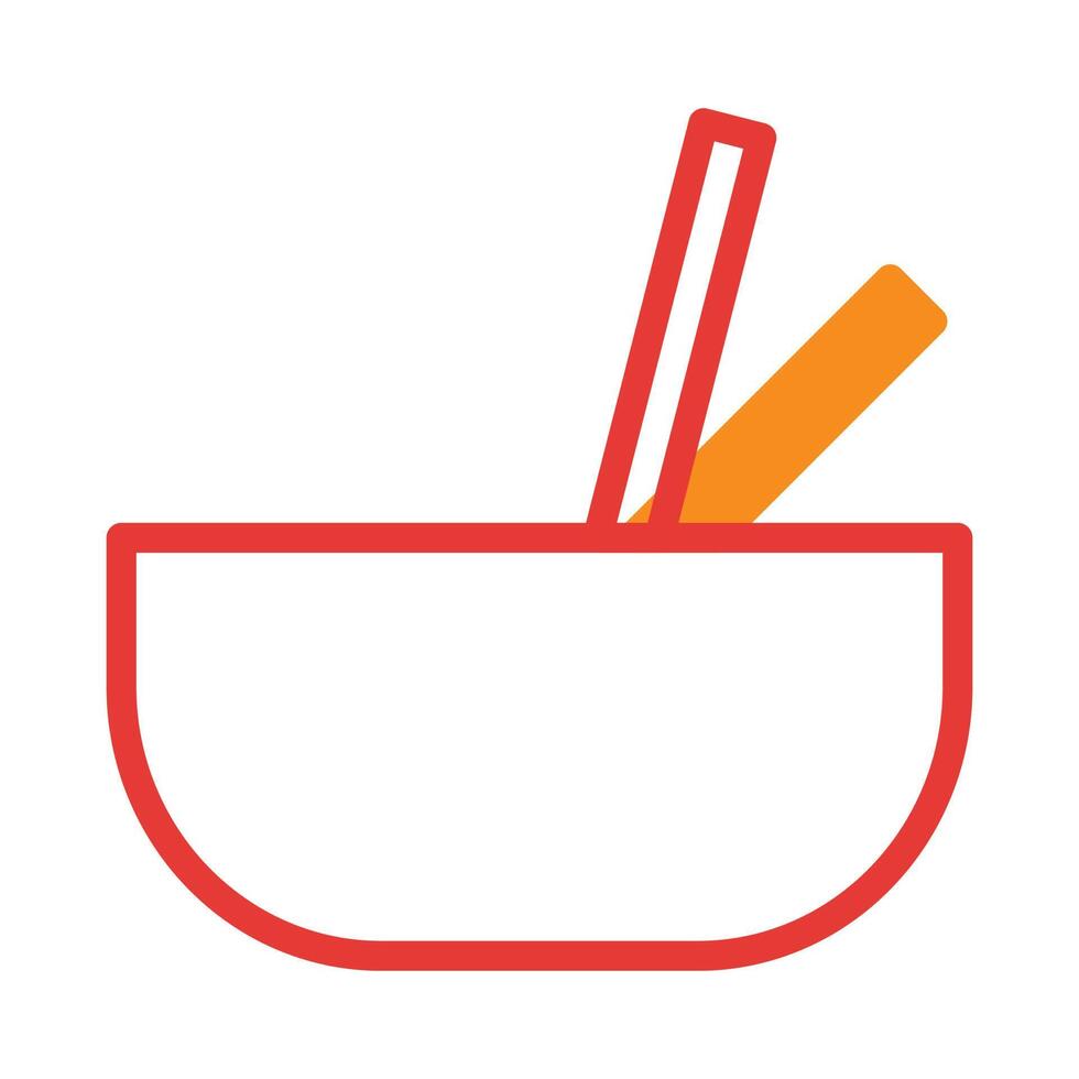 Noodle icon duotone red style chinese new year illustration vector perfect.