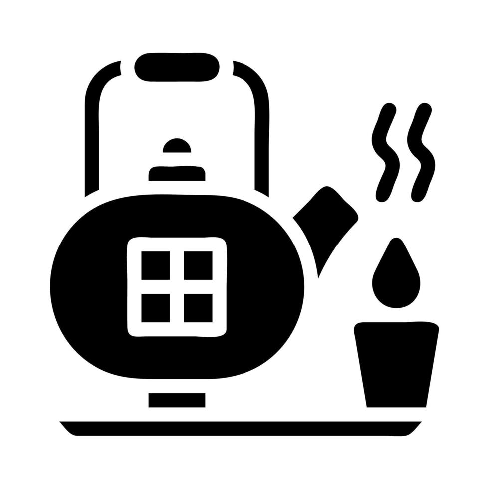 teapot icon solid style chinese new year illustration vector perfect.