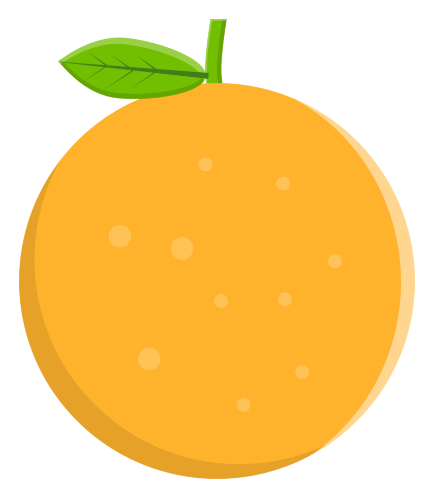 orange fruit sticker png