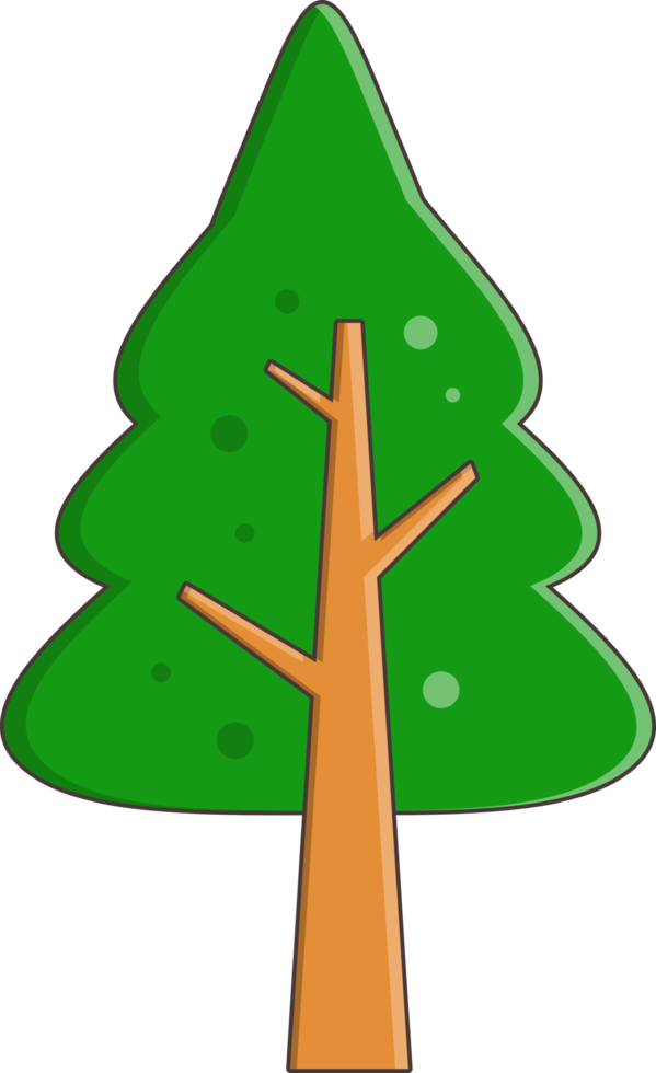 pino árbol plano png