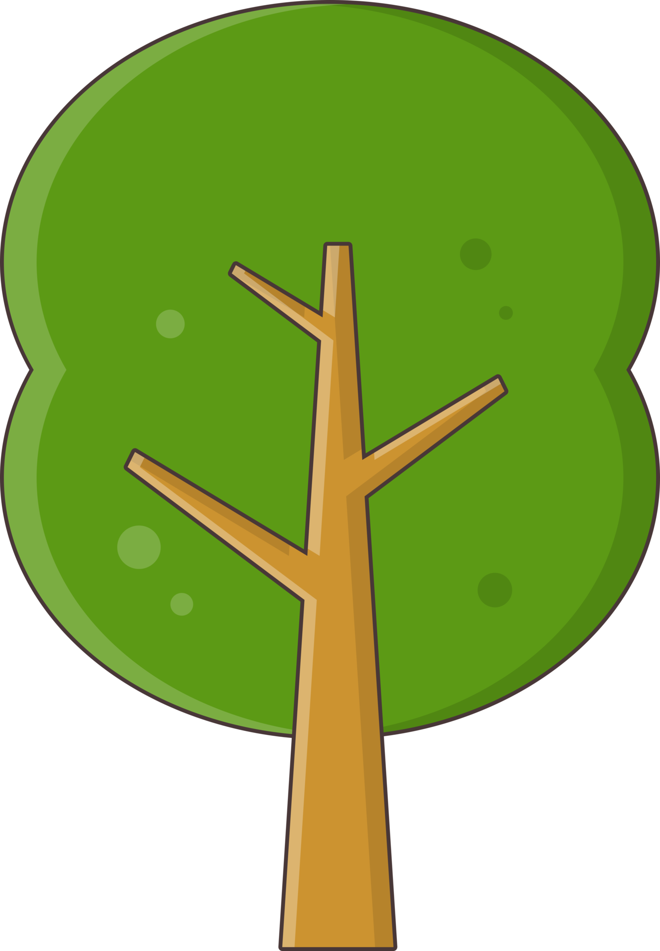 single tree flat png 19985112 PNG