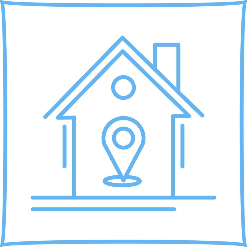 Location Line Icon vector