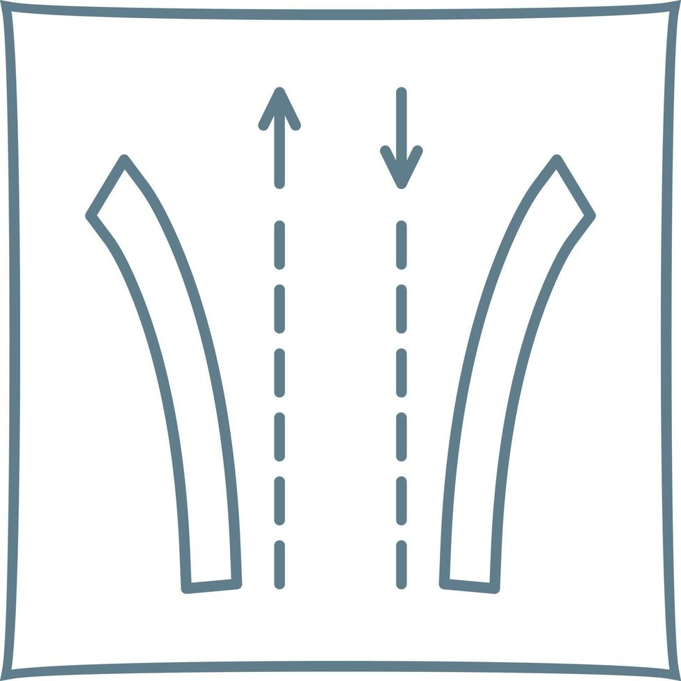 Way Line Icon vector
