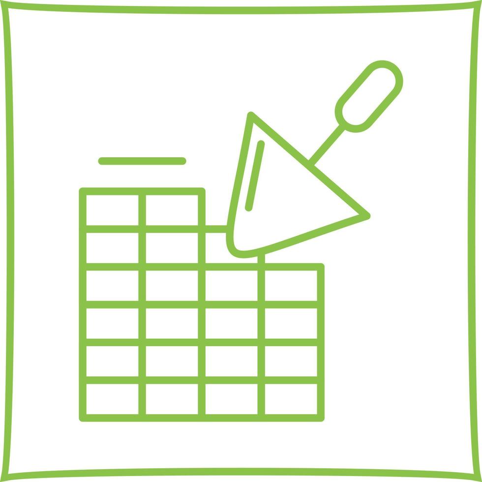 Brickwall Line Icon vector
