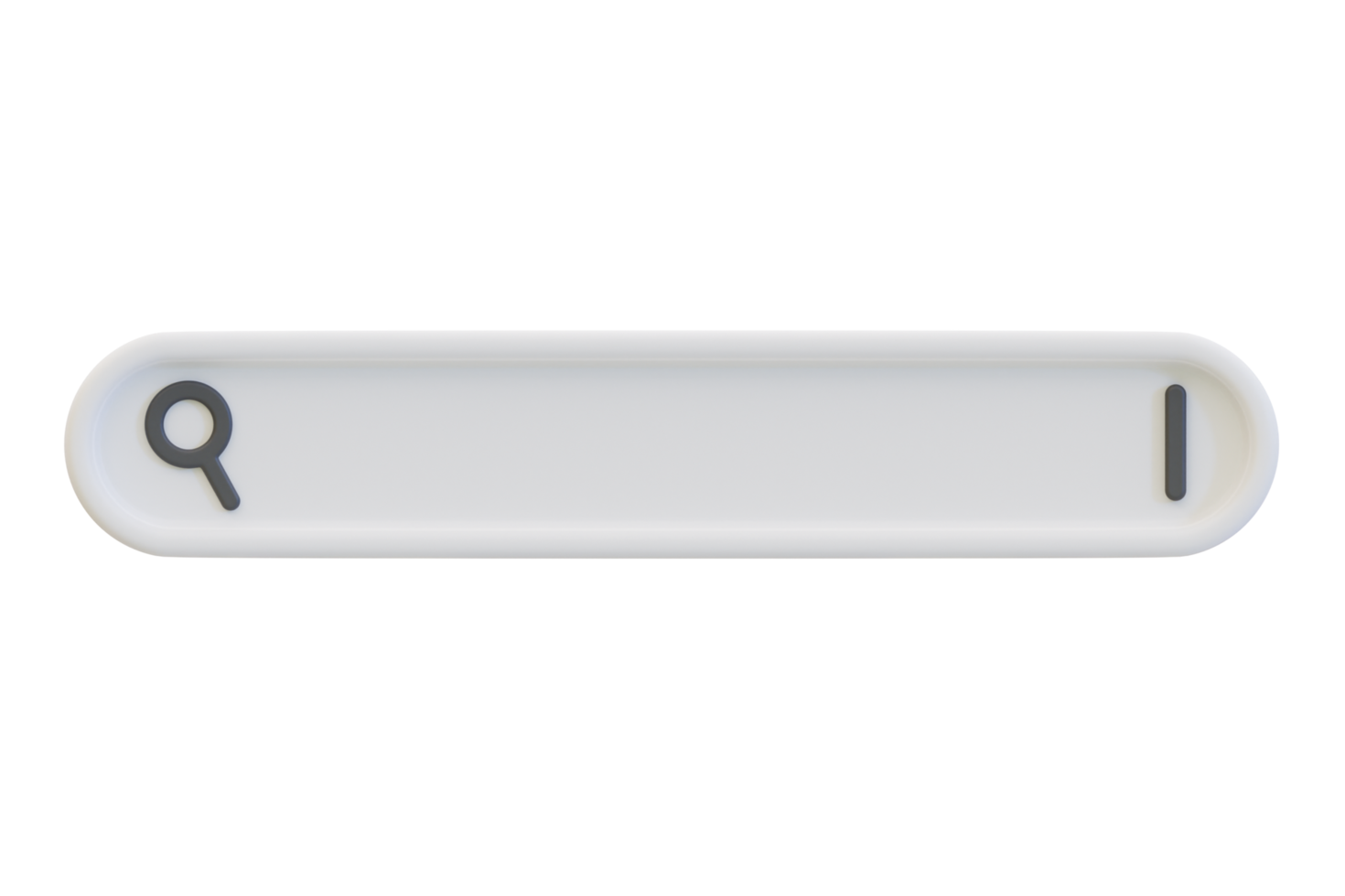 3d minimal blank search bar. SEO for better search results. web browsing concept. 3d rendering illustration. png