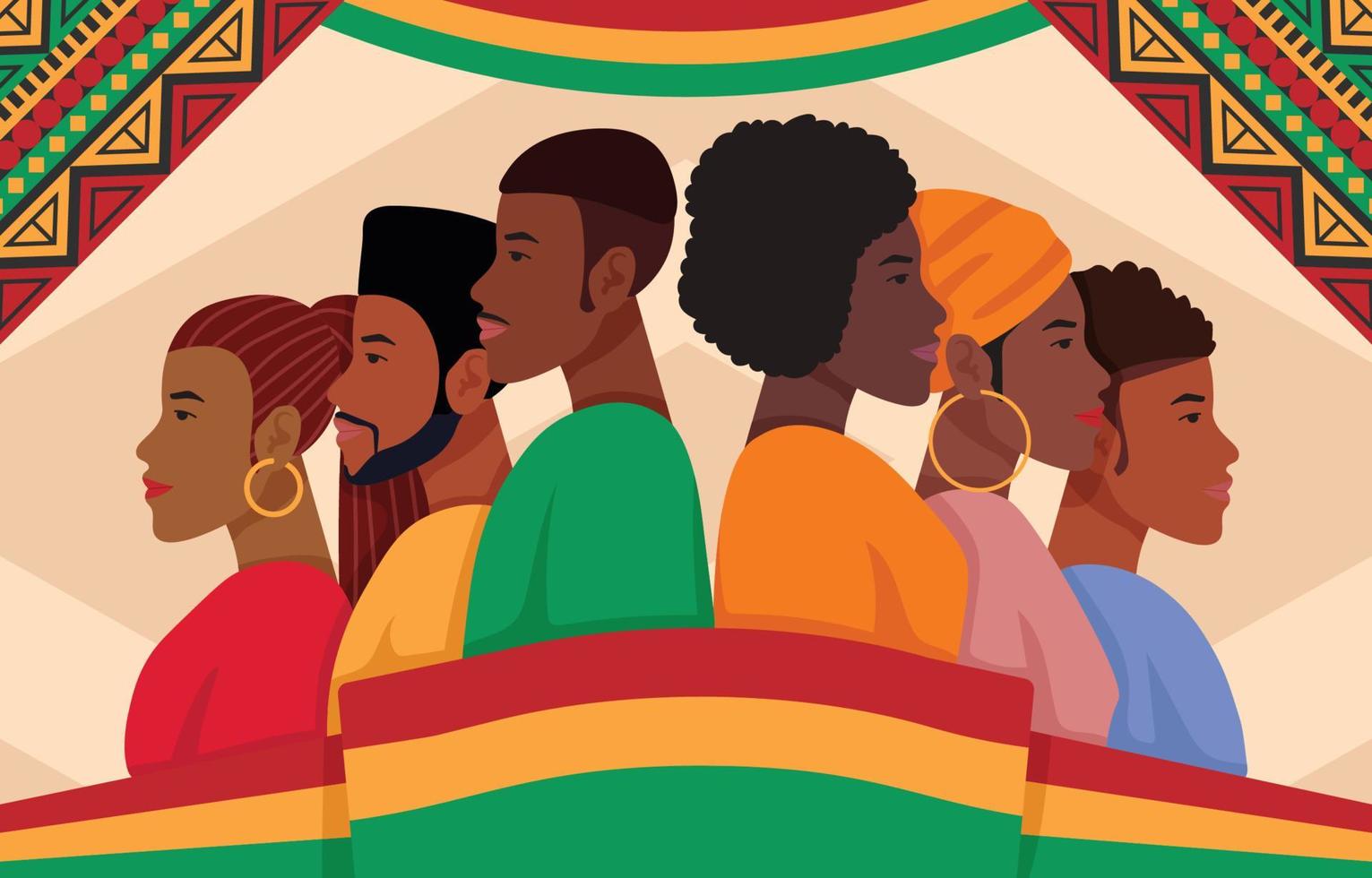 Black History Month Concept vector