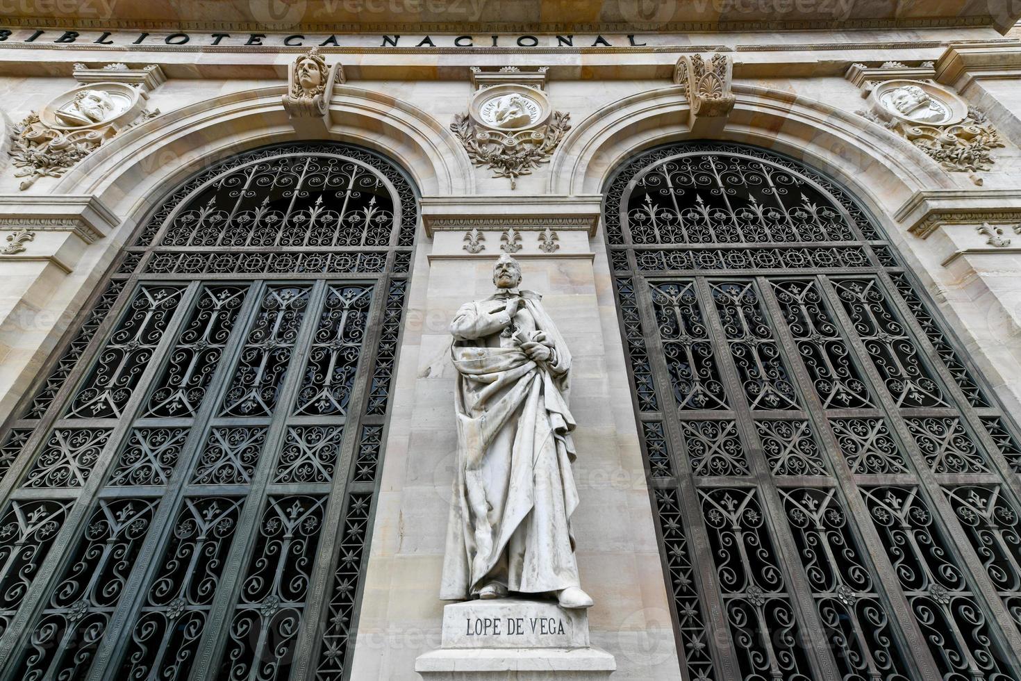 National Library of Spain  Biblioteca Nacional de Espana  is a major public library, largest in Spain and one of largest libraries in the world. It is located in Madrid, on the Paseo de Recoletos. photo