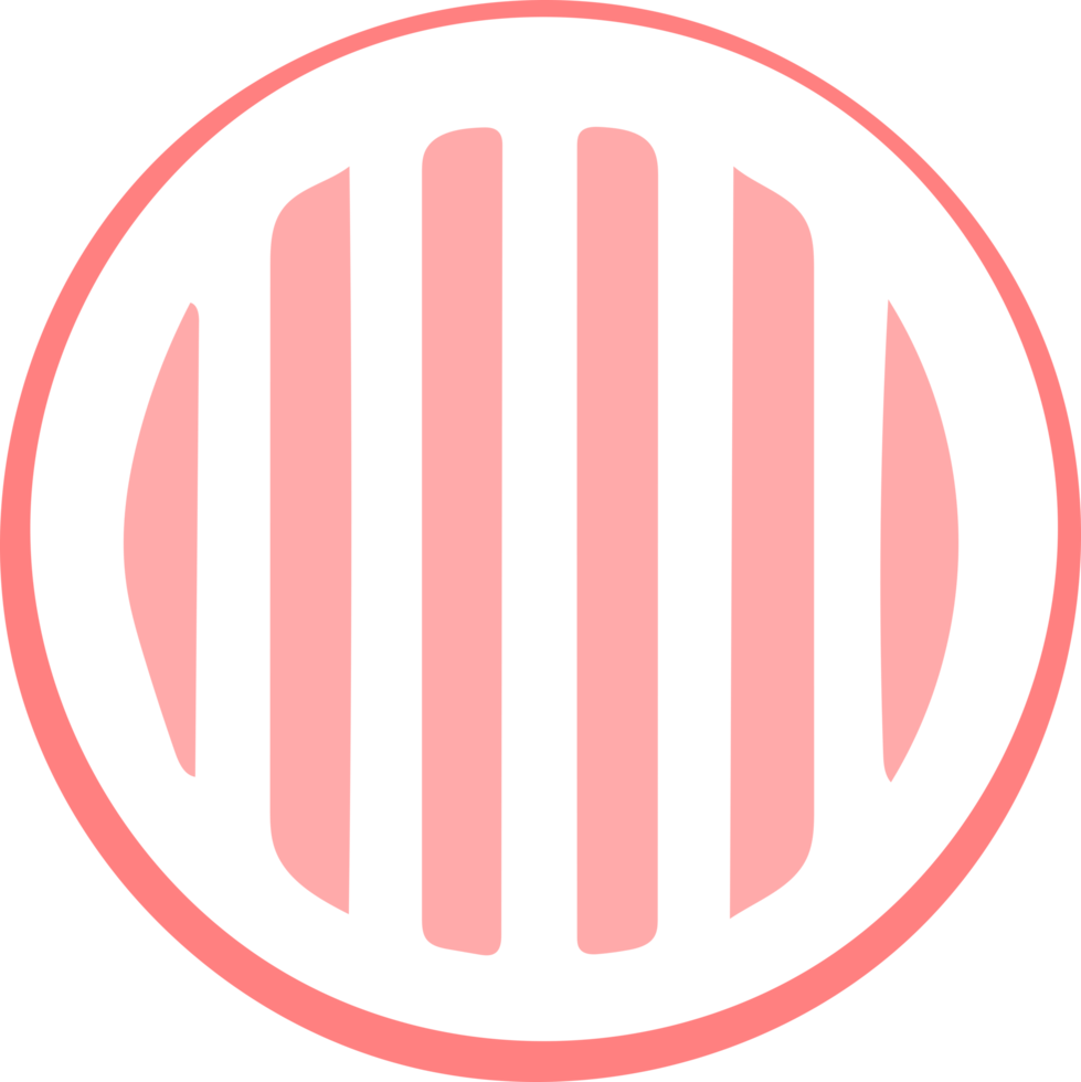 Circle With Vertical Fill png