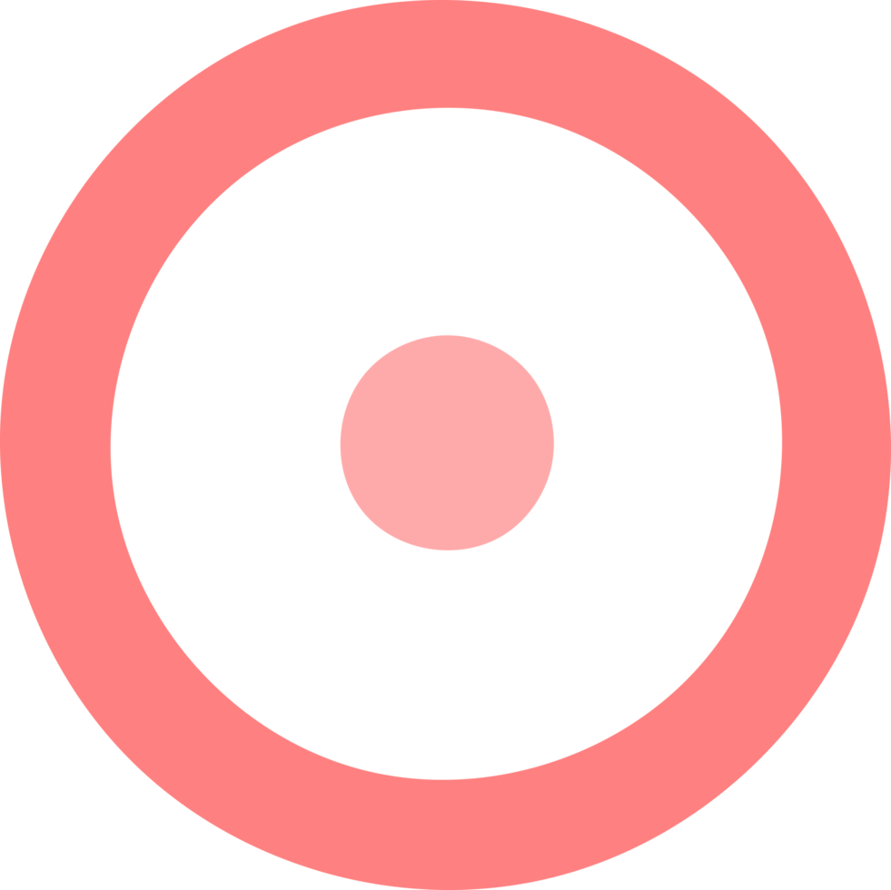 Circle with Single Dot Inside png