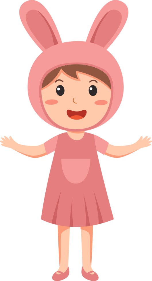 Happy Easter cartoon character icon png