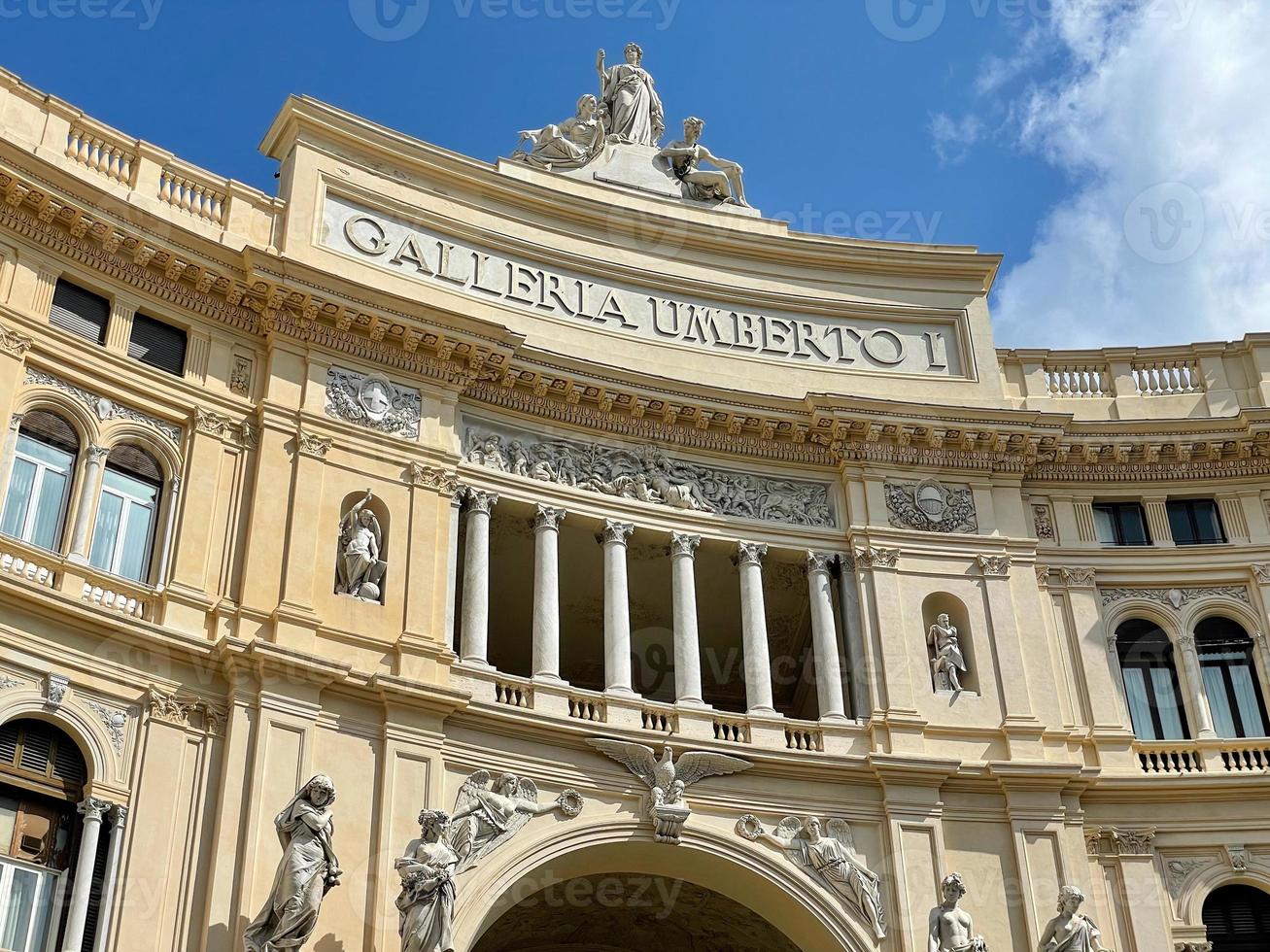 Galleria Umberto I, a public shopping gallery in Naples, Italy. Built between 1887-1890 photo