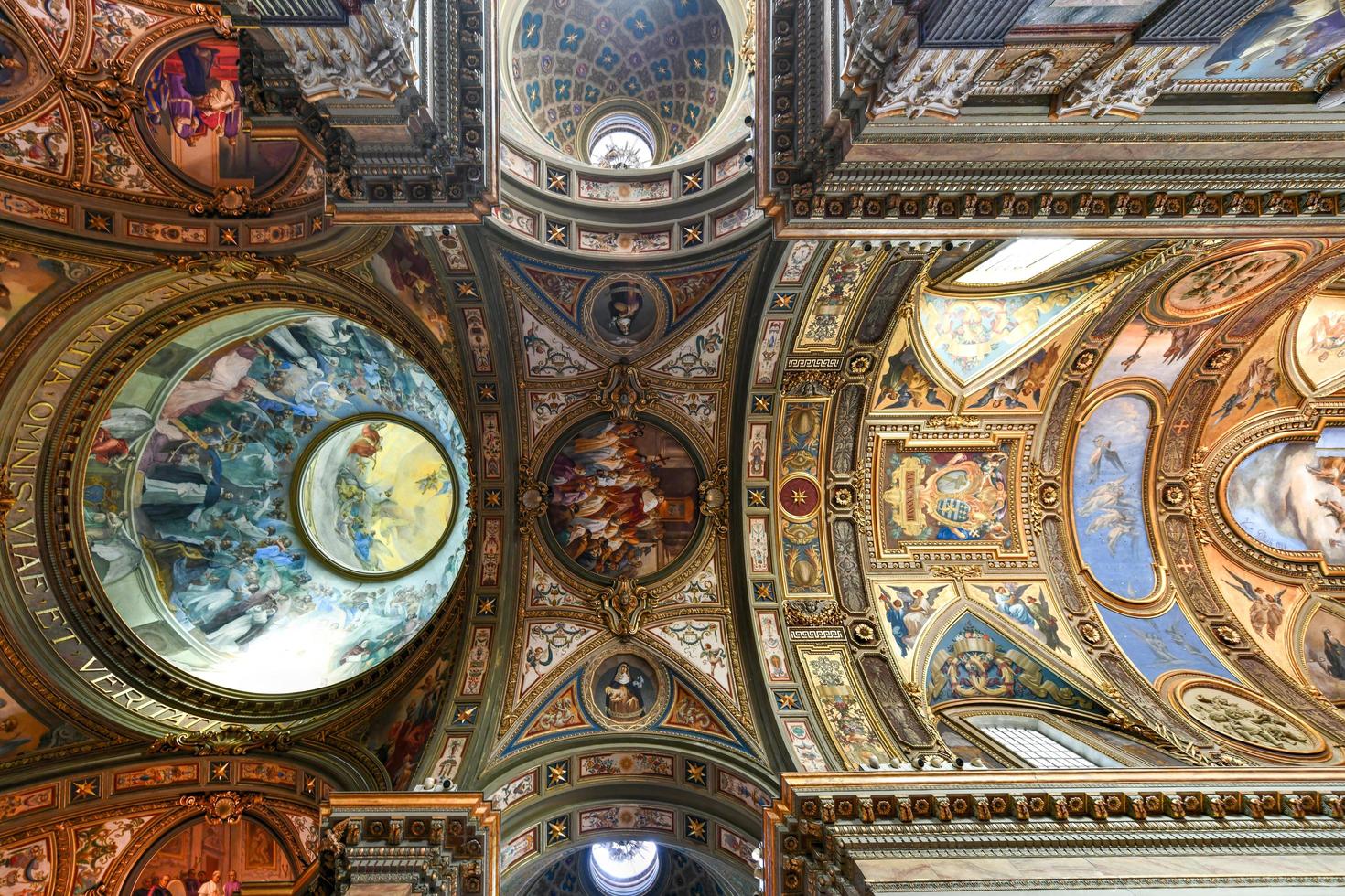 Pompeii, Italy - Aug 22, 2021, The Territorial Prelature of Pompei or Blessed Virgin Mary of the Most Holy Rosary located in the city of Pompei in the Ecclesiastical province of Napoli in Italy. photo