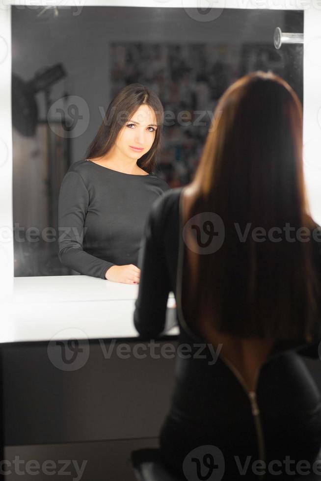 Portrait of a attractive lady photo