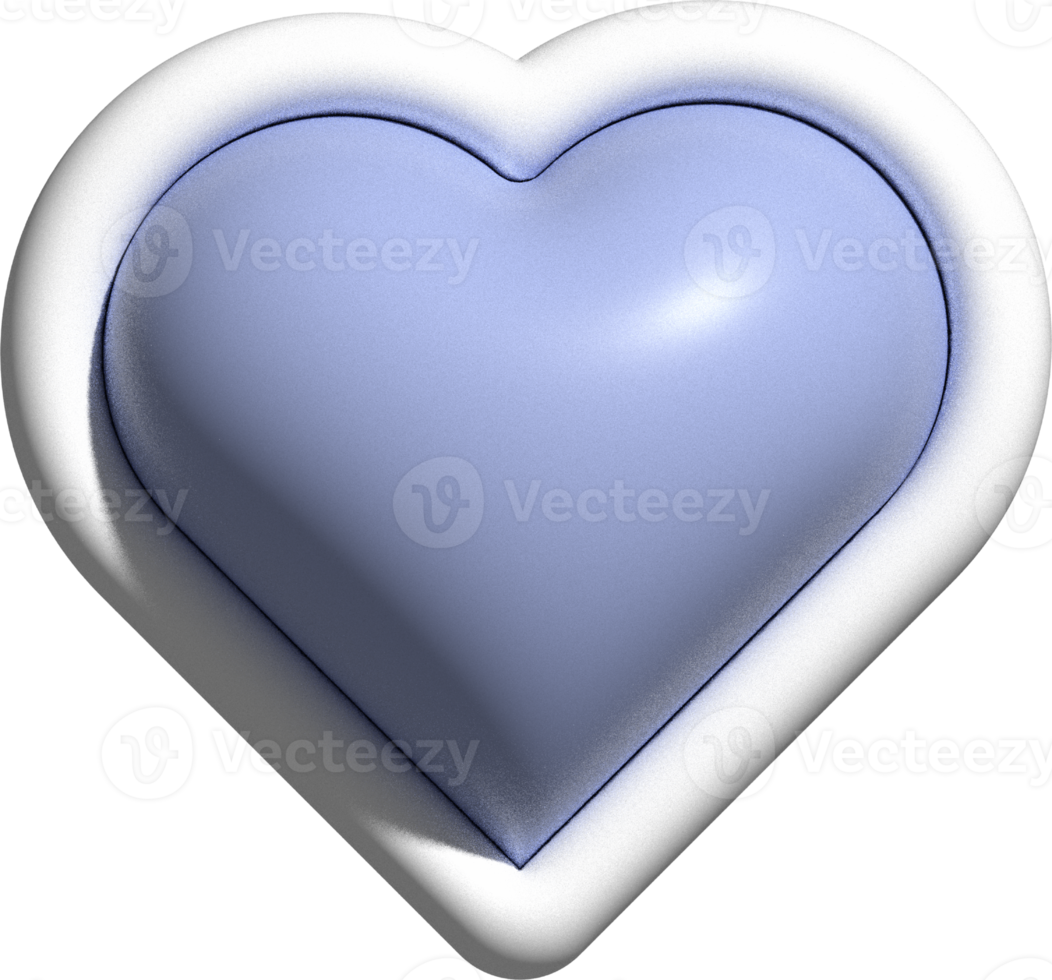 3d cute heart decoration png