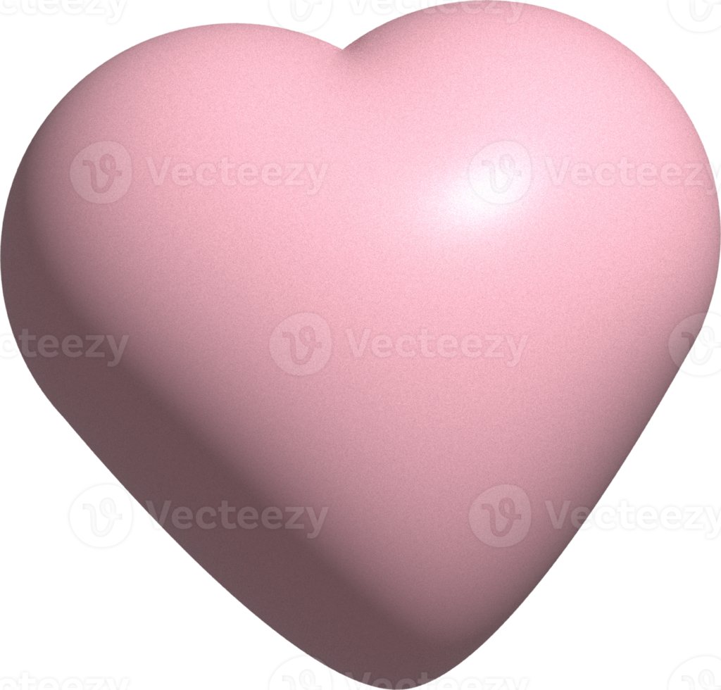 Free 3d cute heart decoration 19988276 PNG with Transparent Background