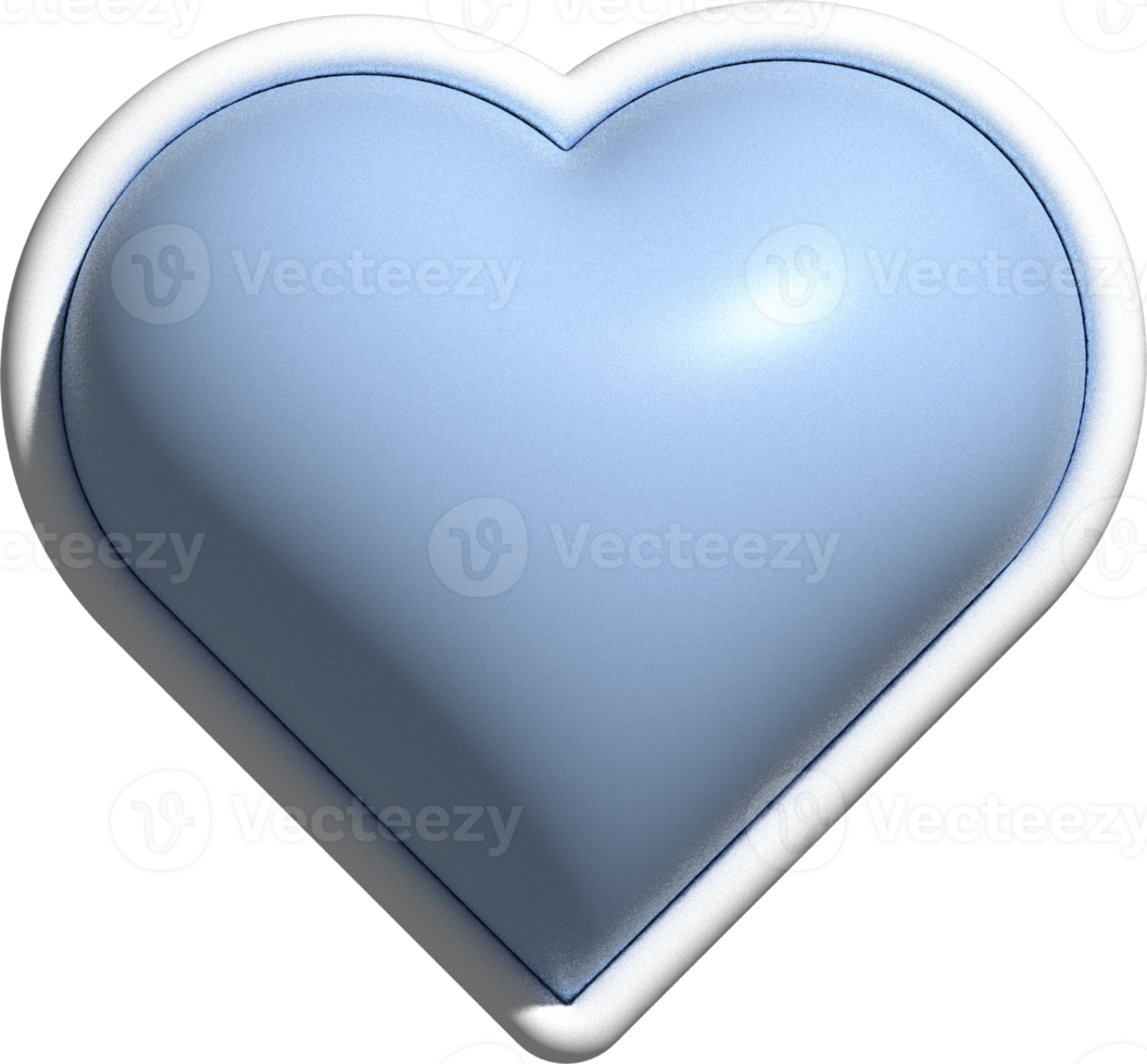 3d cute heart decoration png