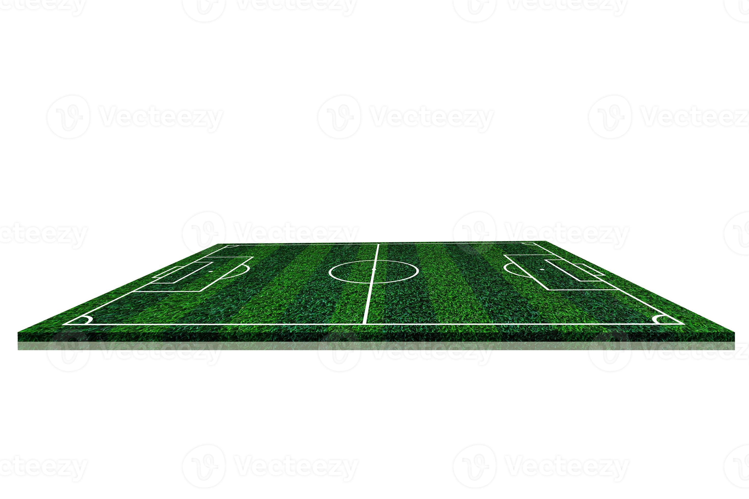 Soccer field elements view,Green grass football field of artificial