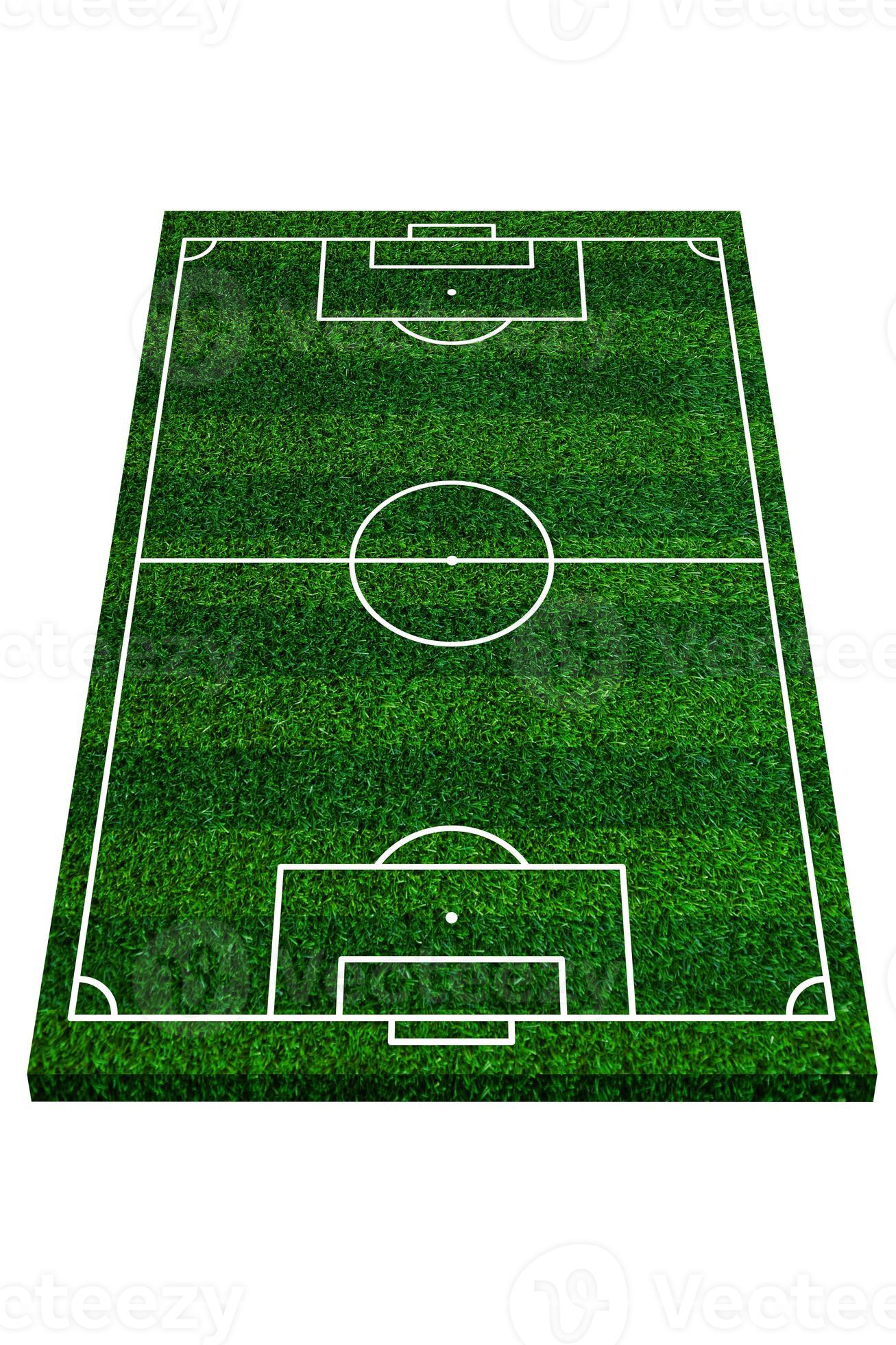 Soccer field elements view,Green grass football field of artificial