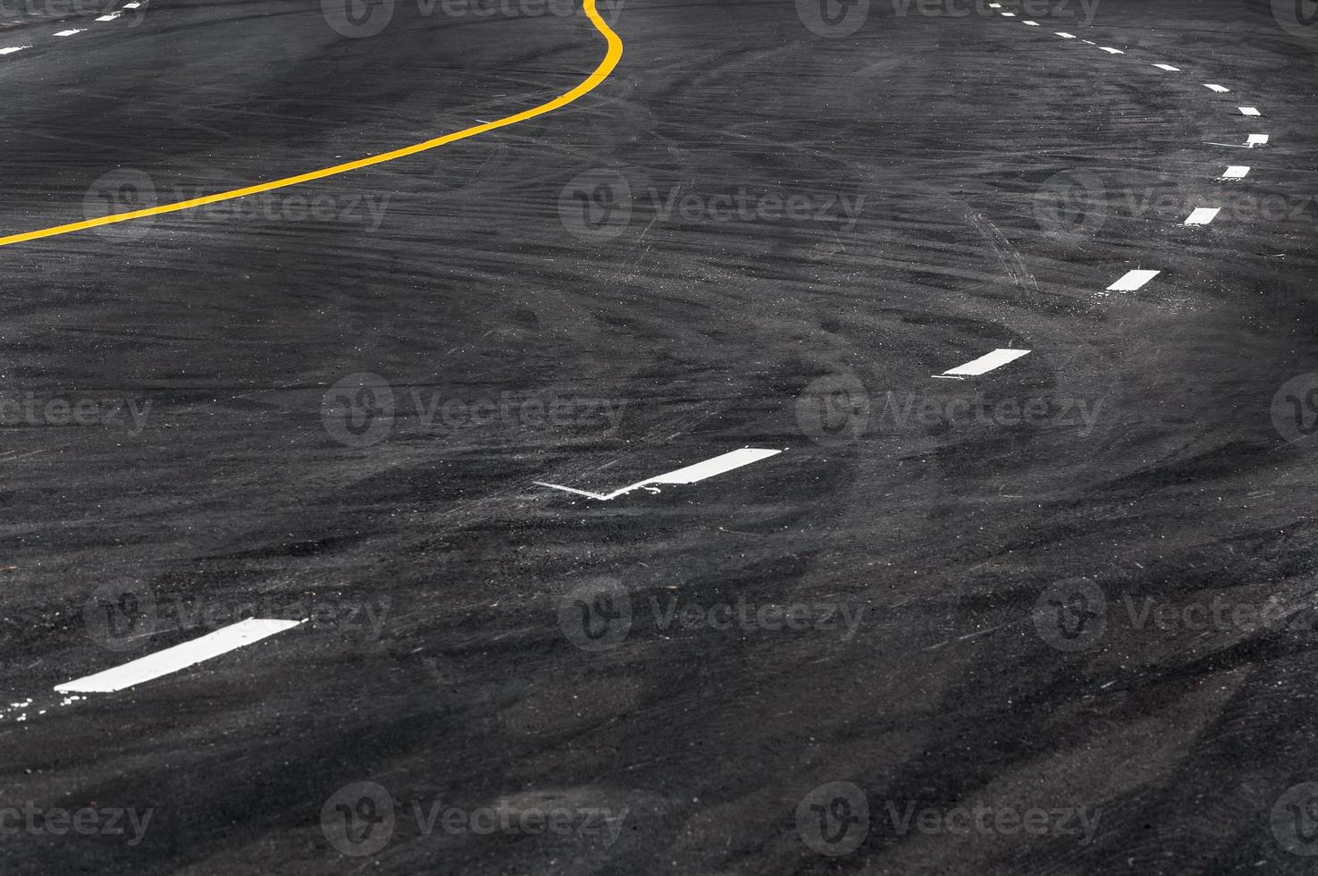 line in the asphalt road ,Copy space of road line texture abstract background photo