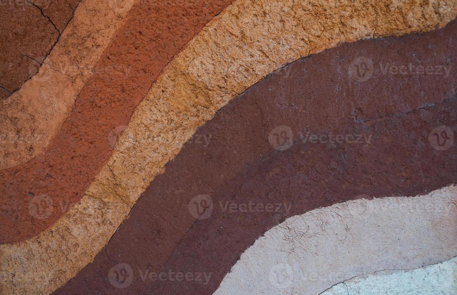 Form of soil layers,its colour and textures,texture layers of earth photo