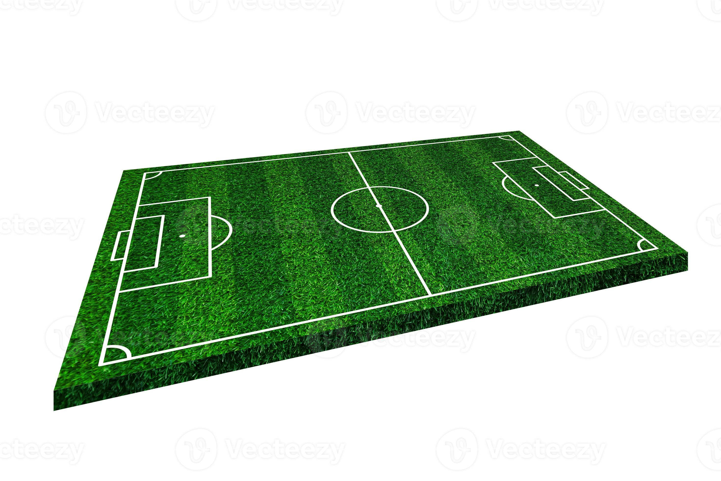 Soccer field elements view,Green grass football field of artificial