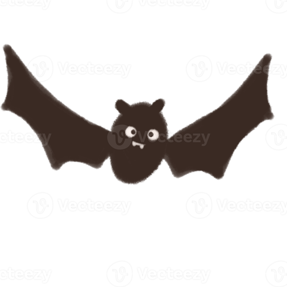 carino pipistrello acquerello png