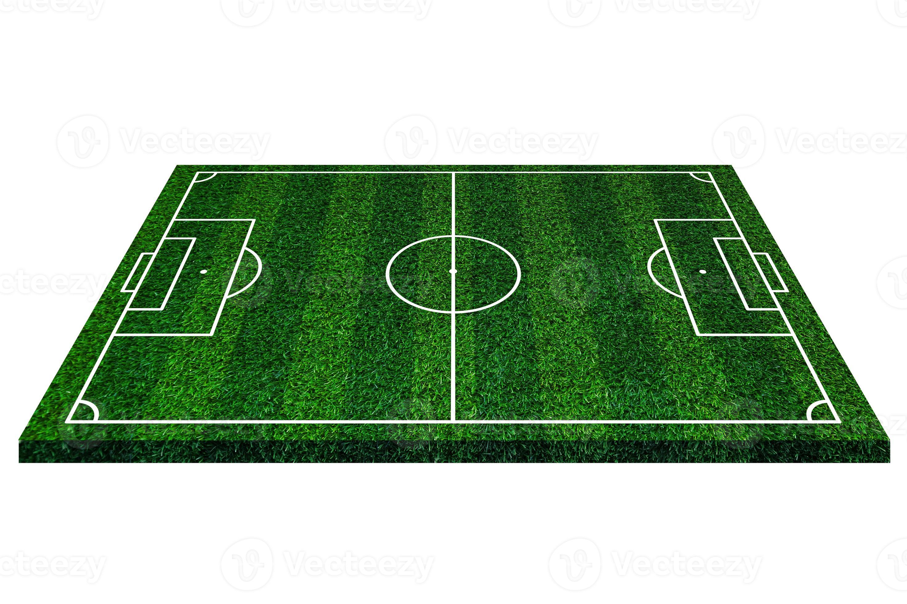 Soccer field elements view,Green grass football field of artificial