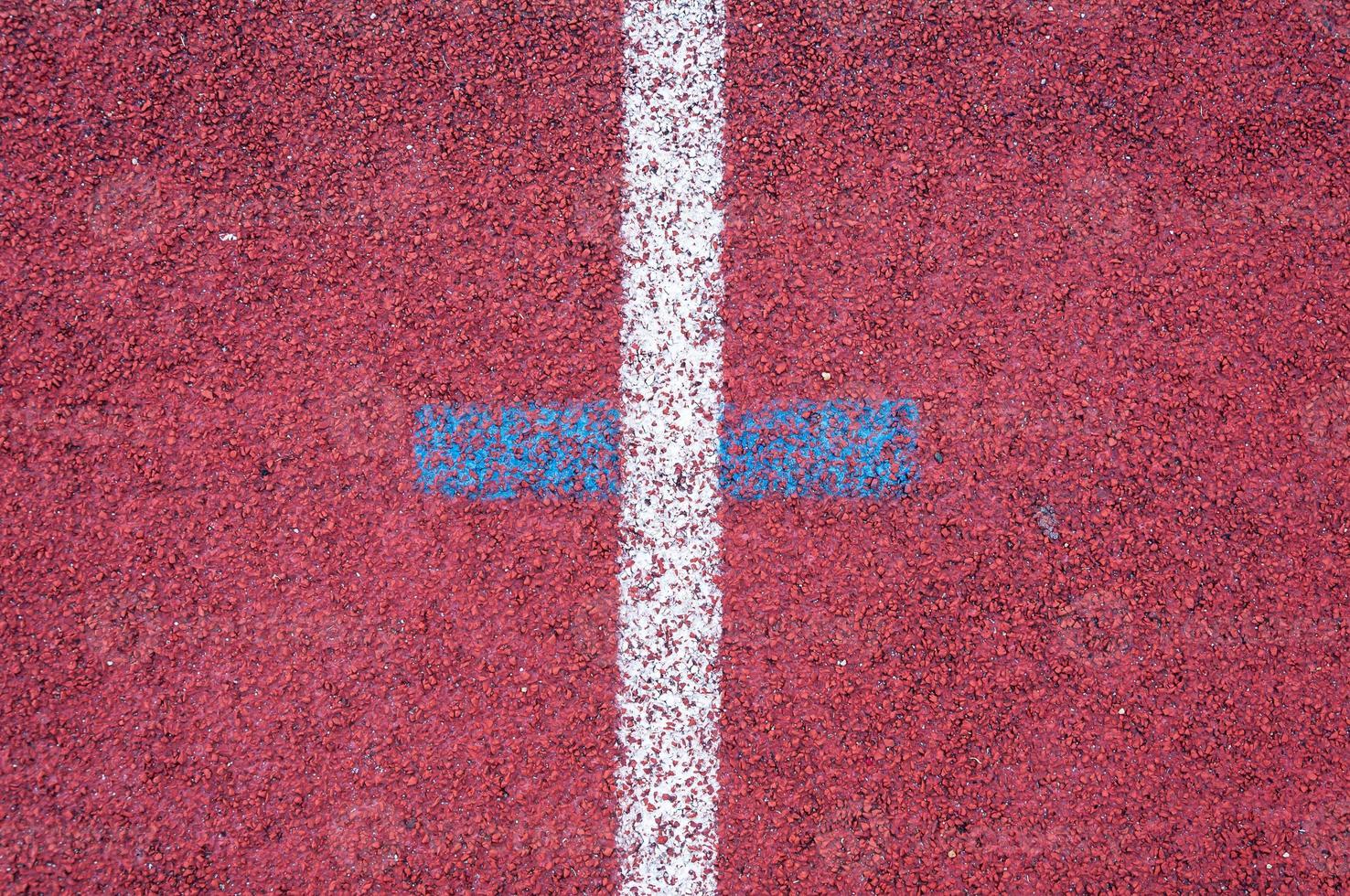 Running track with white line texture,sports texture for background photo