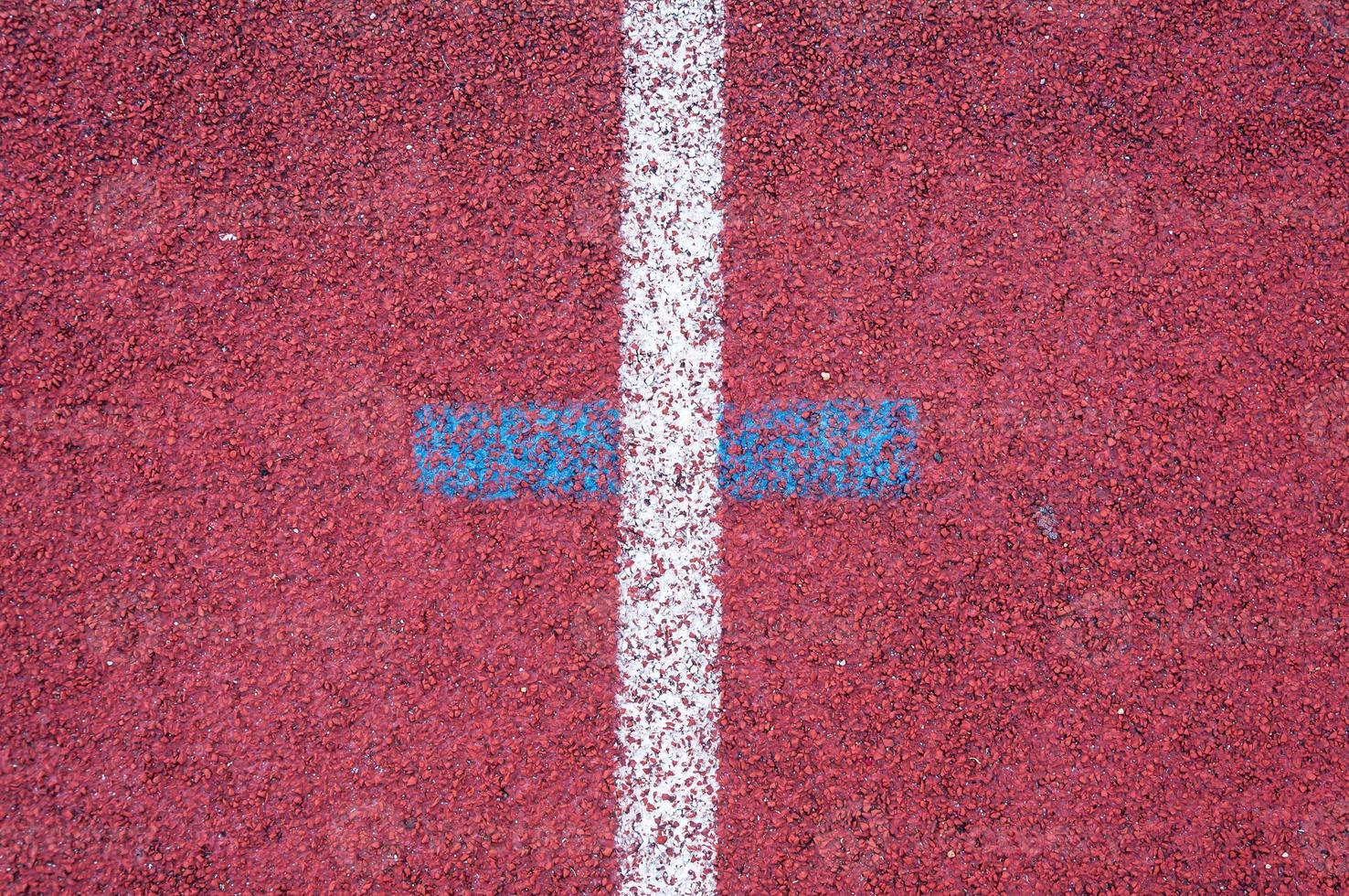 Running track with white line texture,sports texture for background photo