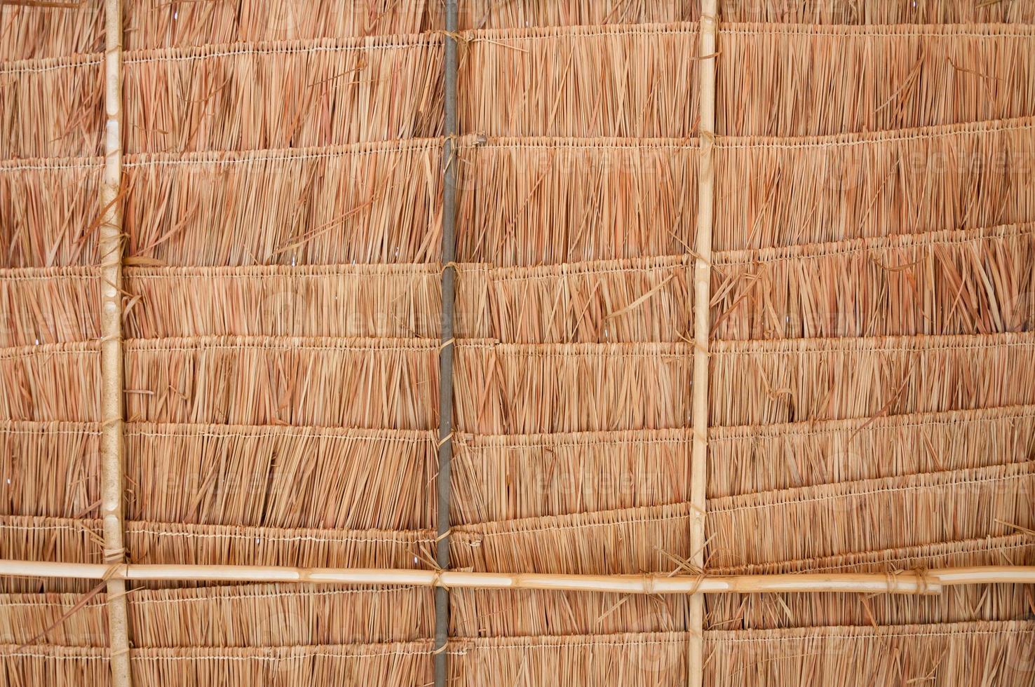 Rural house roof made of cogon grass,thatch roof background,Basketwork,Straw pattern roof background and texture photo