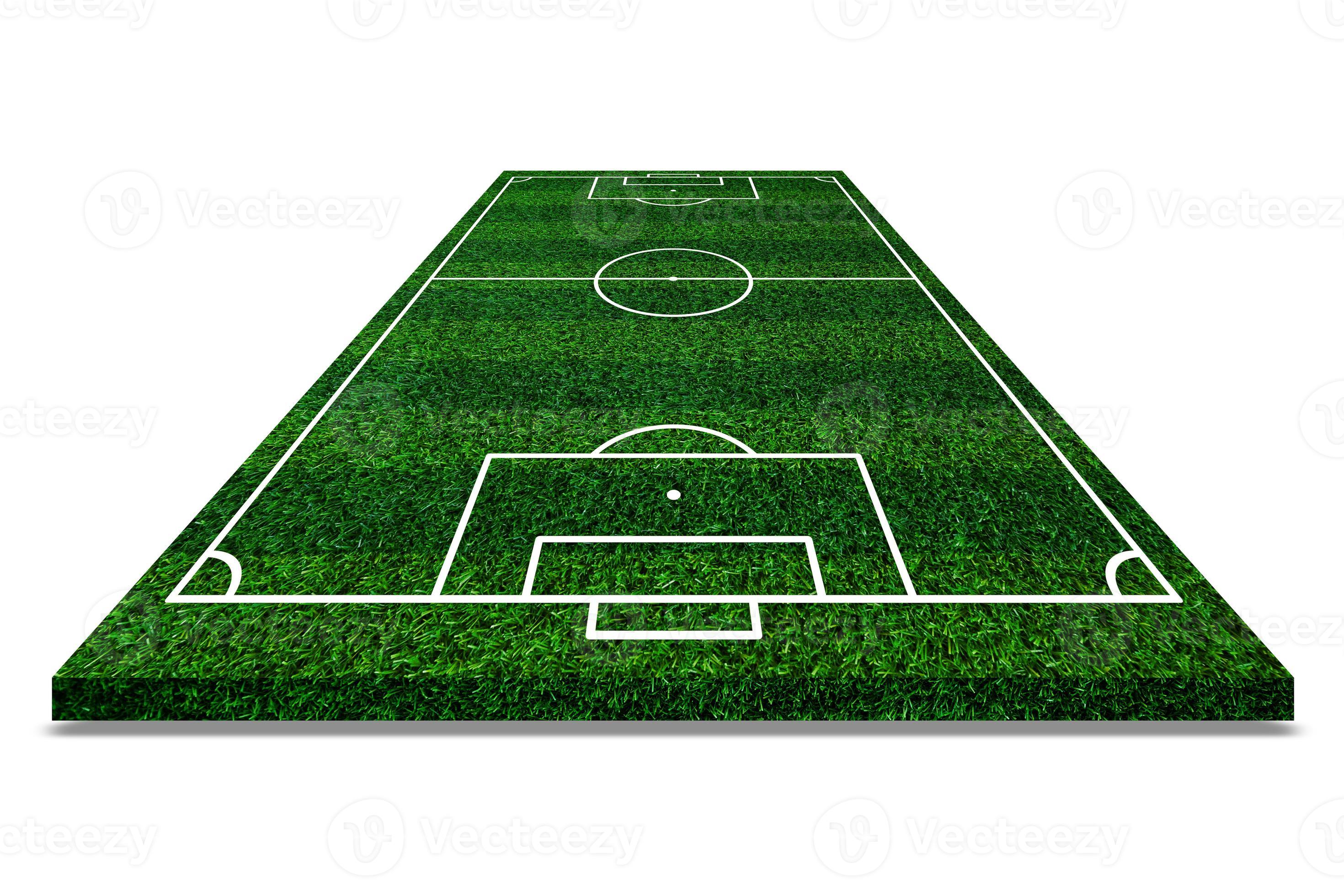 Soccer field elements view,Green grass football field of artificial