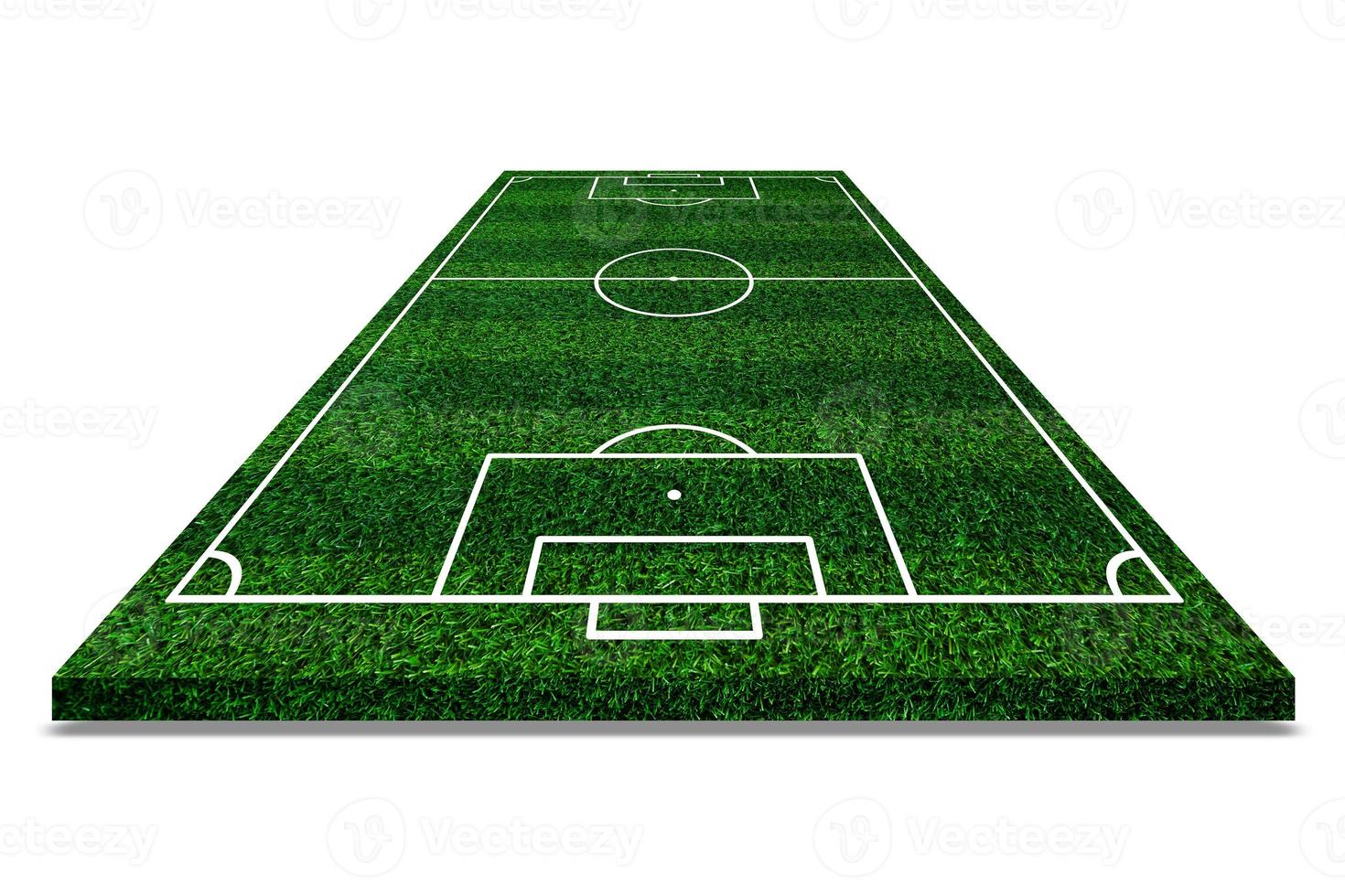 Soccer field elements view,Green grass football field of artificial grass background ,Playing field of football,White lines that delimit the areas photo