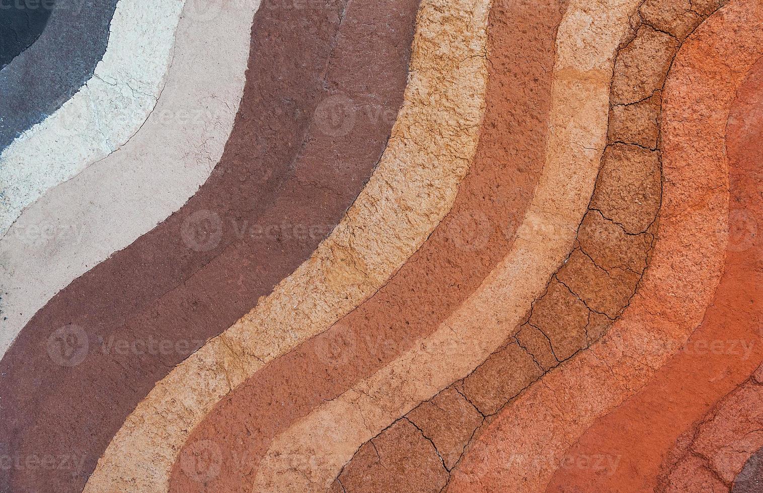 Form of soil layers,its colour and textures,texture layers of earth photo