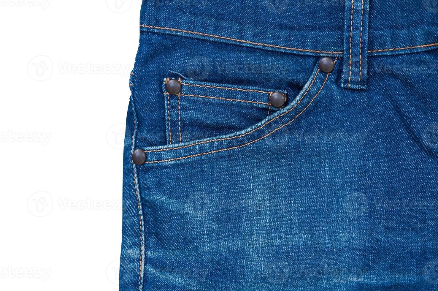 front pockets of jeans,isolation of jeans,Texture background of jeans photo