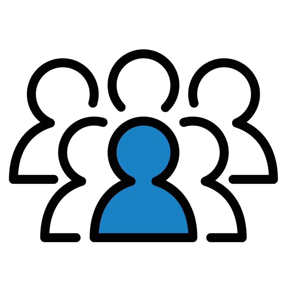 group people icon vector sign symbol graphic illustration