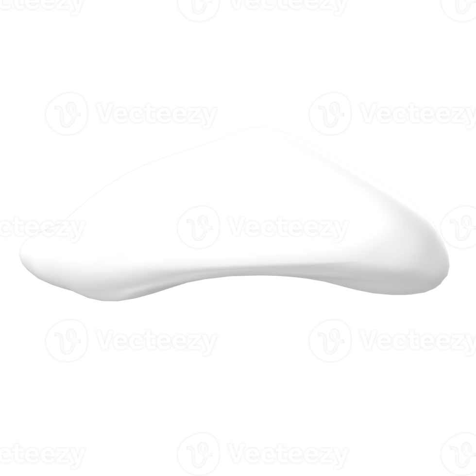 3d wit wolk geïsoleerd Aan transparant achtergrond png