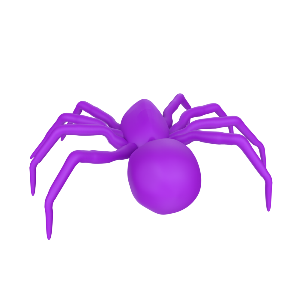 illustration of a spider isolated on transparent png