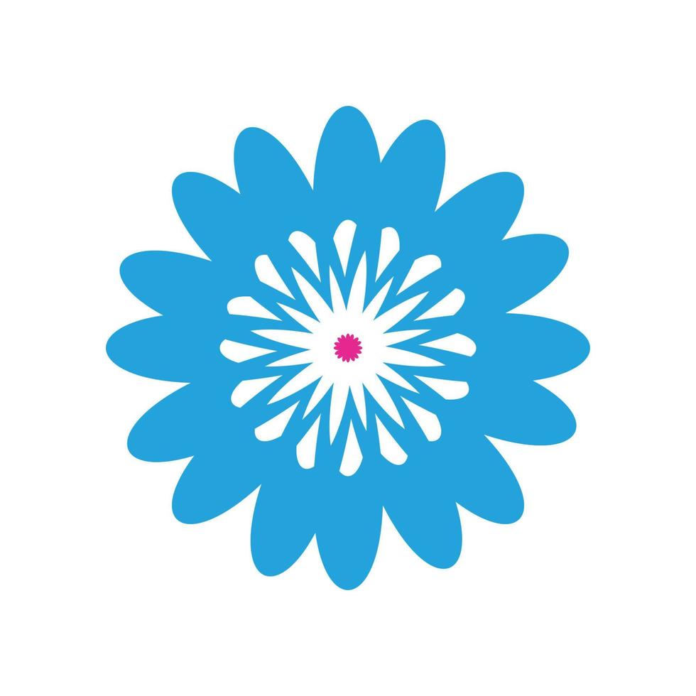 funny bright modern hippie flower vector illustration