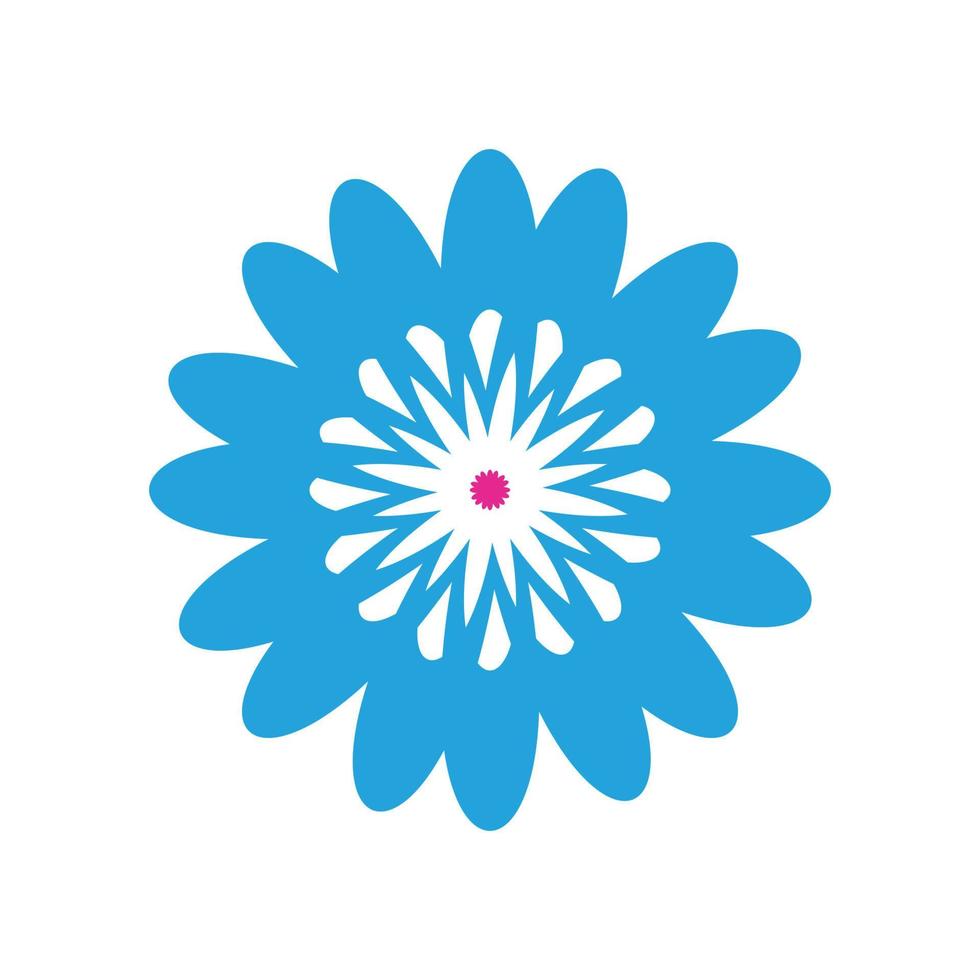 funny bright modern hippie flower vector illustration