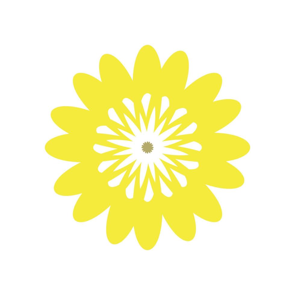 funny bright modern hippie flower vector illustration