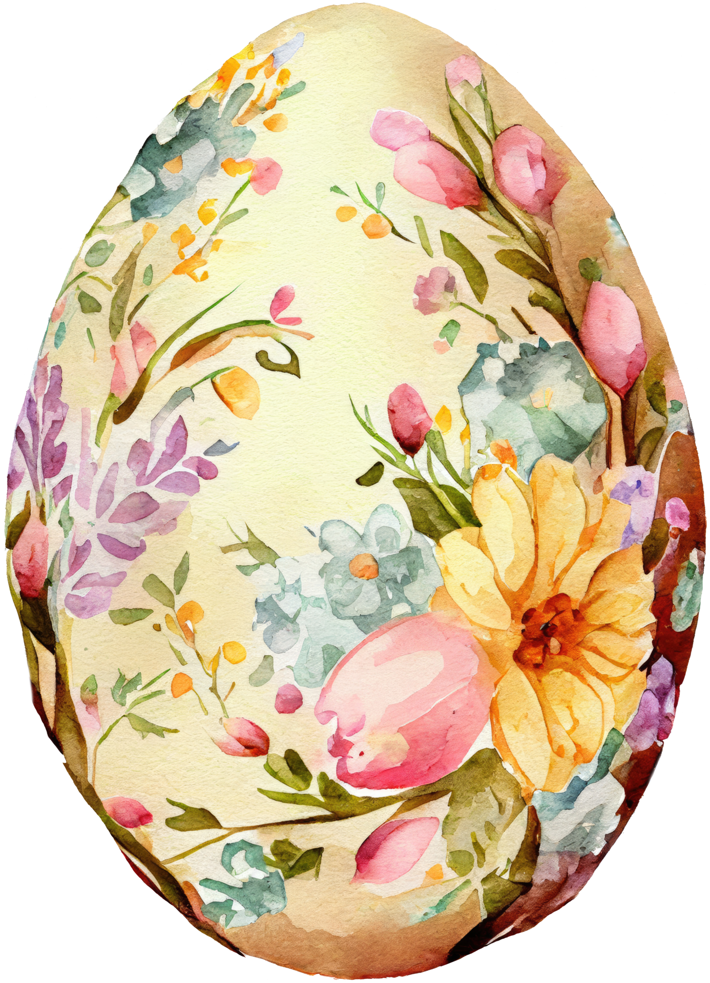 Egg Easter Painted Easter Egg Easter Egg Pattern Flower Flat PNG