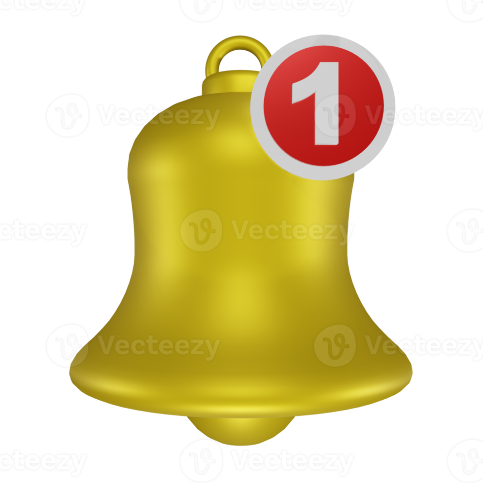 Notification icon Isolated on transparent background PNG File