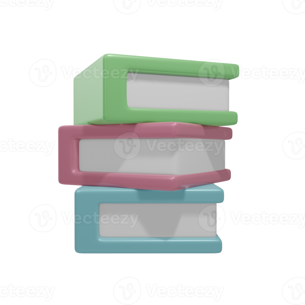 Books Isolated on transparent background PNG File