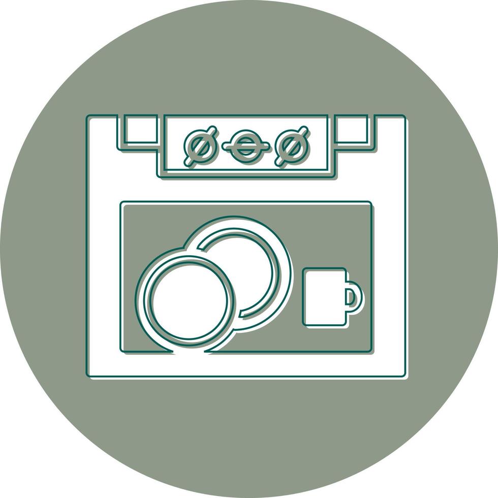 Dish Washer Vector Icon