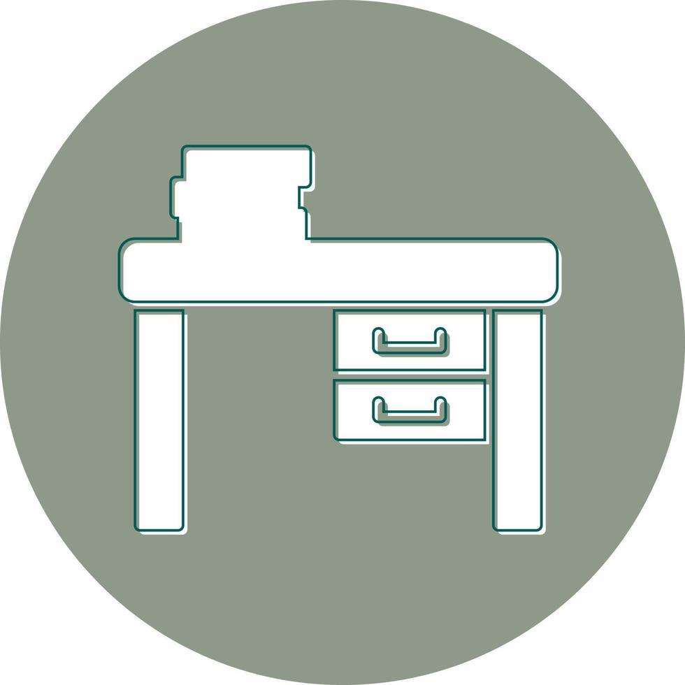 Work Desk Vector Icon