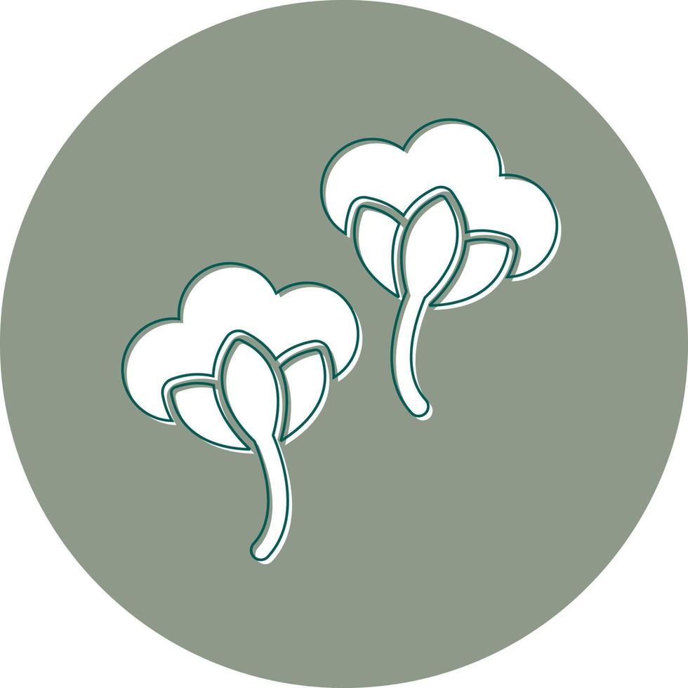 Cotton Flowers Vector Icon