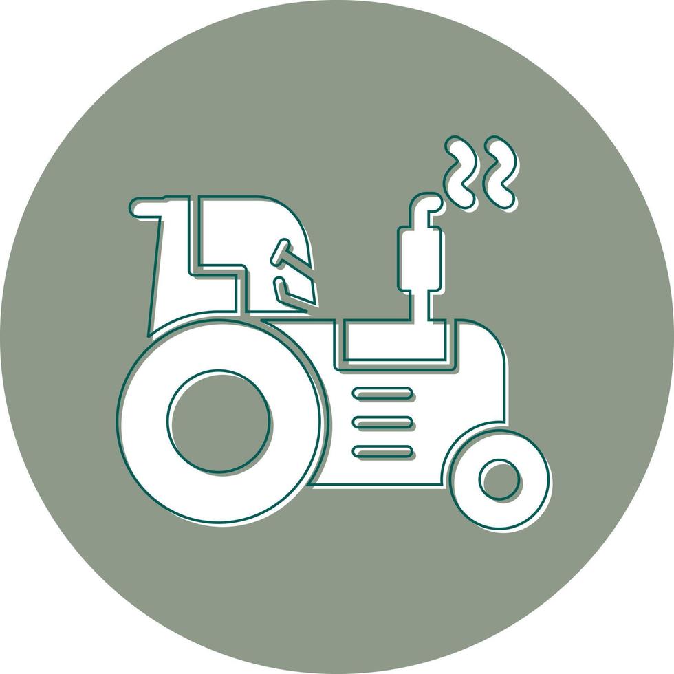 icono de vector de tractor