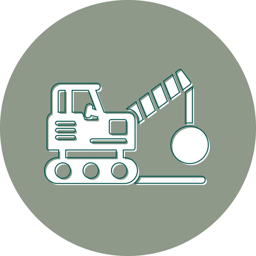 Demolition Truck Vector Icon
