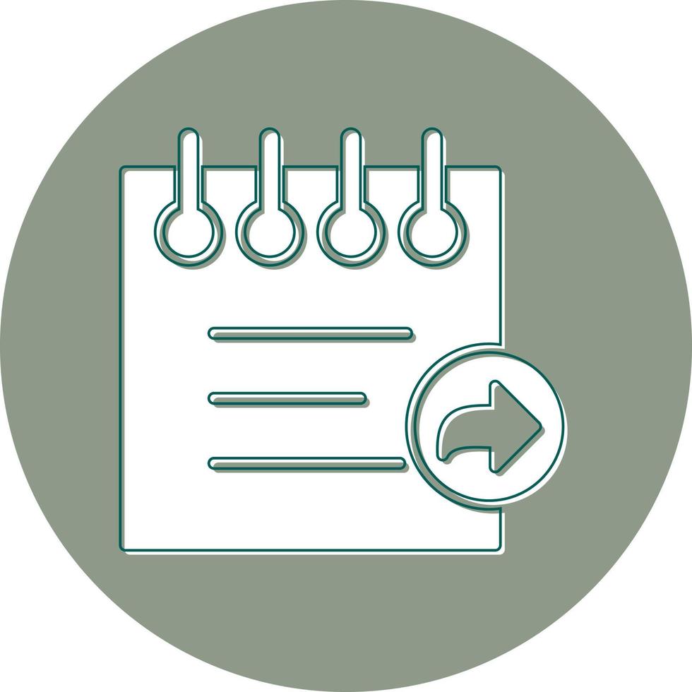 Notes Share Vector Icon