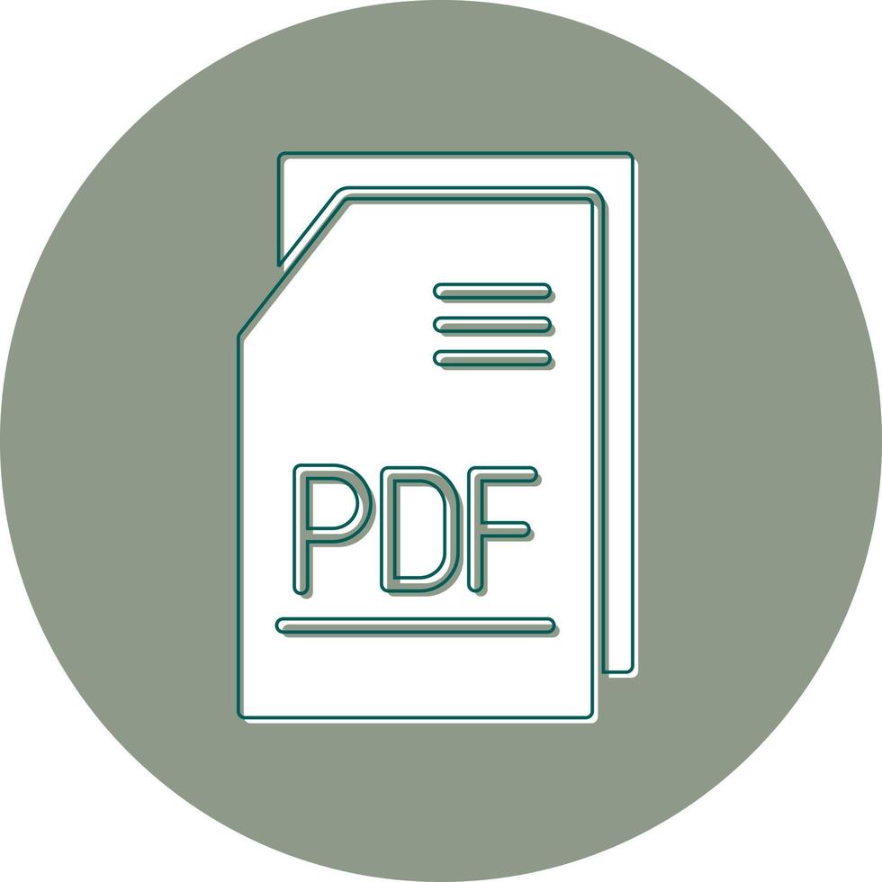 Pdf File Vector Icon